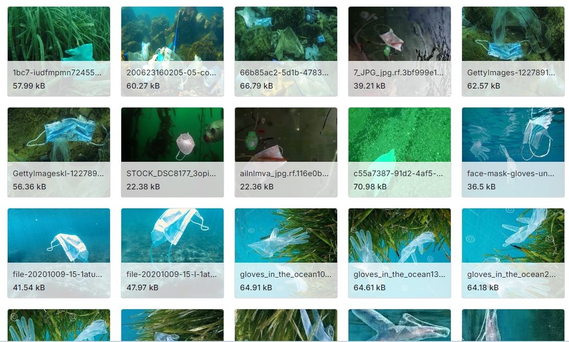 用于水下塑料检测与监测的图像数据集