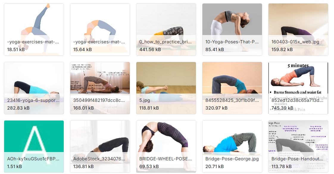 瑜伽姿势图像分类数据集