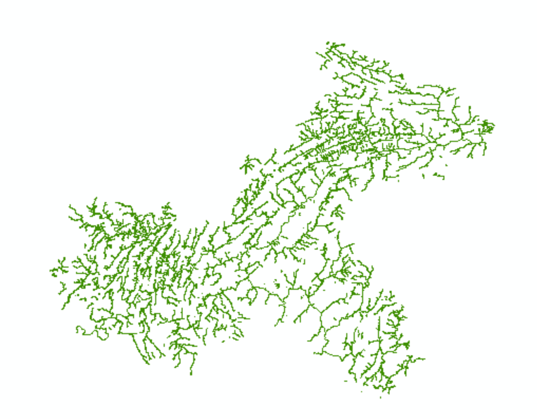 浙江水系(线、面)分布数据(2025年1月)