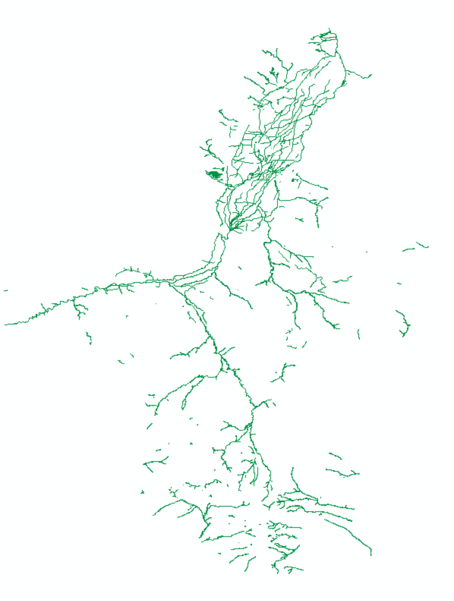 宁夏水系（线、面）分布数据（2025年1月）