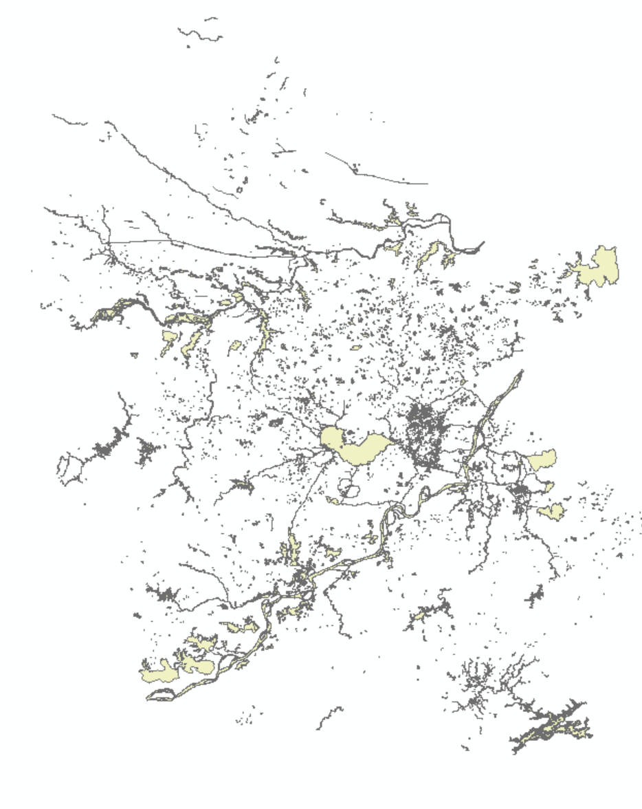 安徽水系（线、面）分布数据（2025年1月）