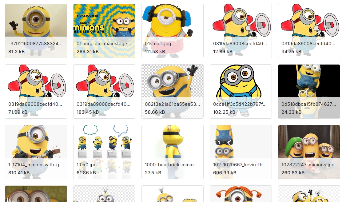 迪士尼角色图像数据集