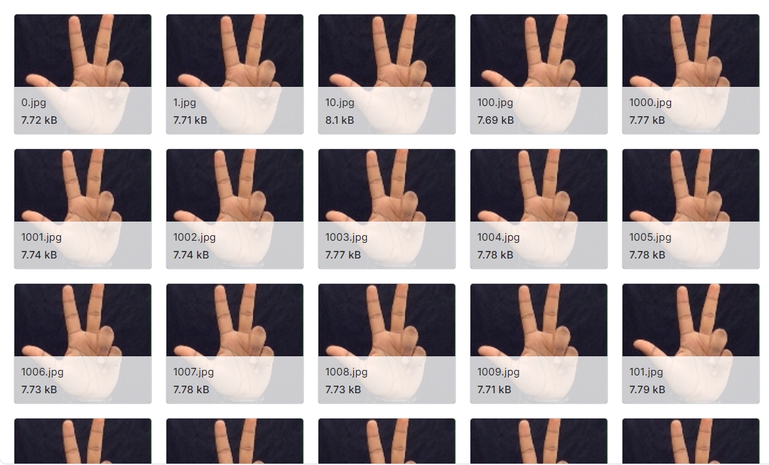 印第安手语(ISL)字符级图像数据集