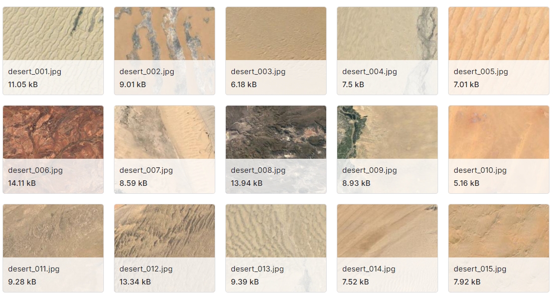 不同地形类型分类图像数据集