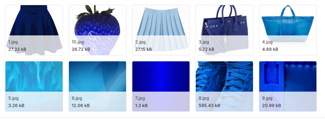 可以用于颜色分类的图像数据集