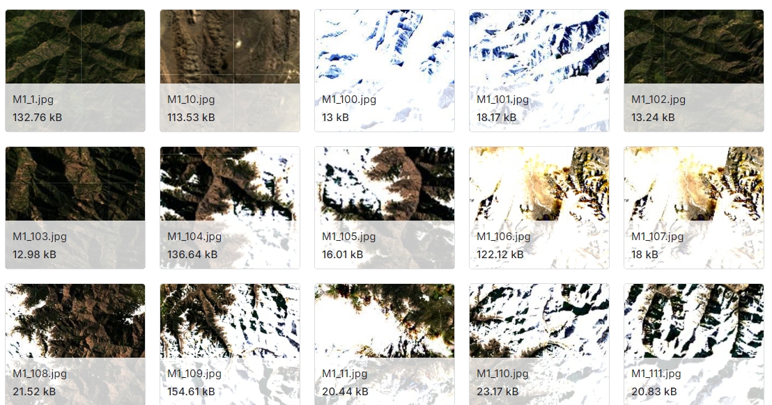 由Landsat 08卫星拍摄的7176张地形识别图像数据集