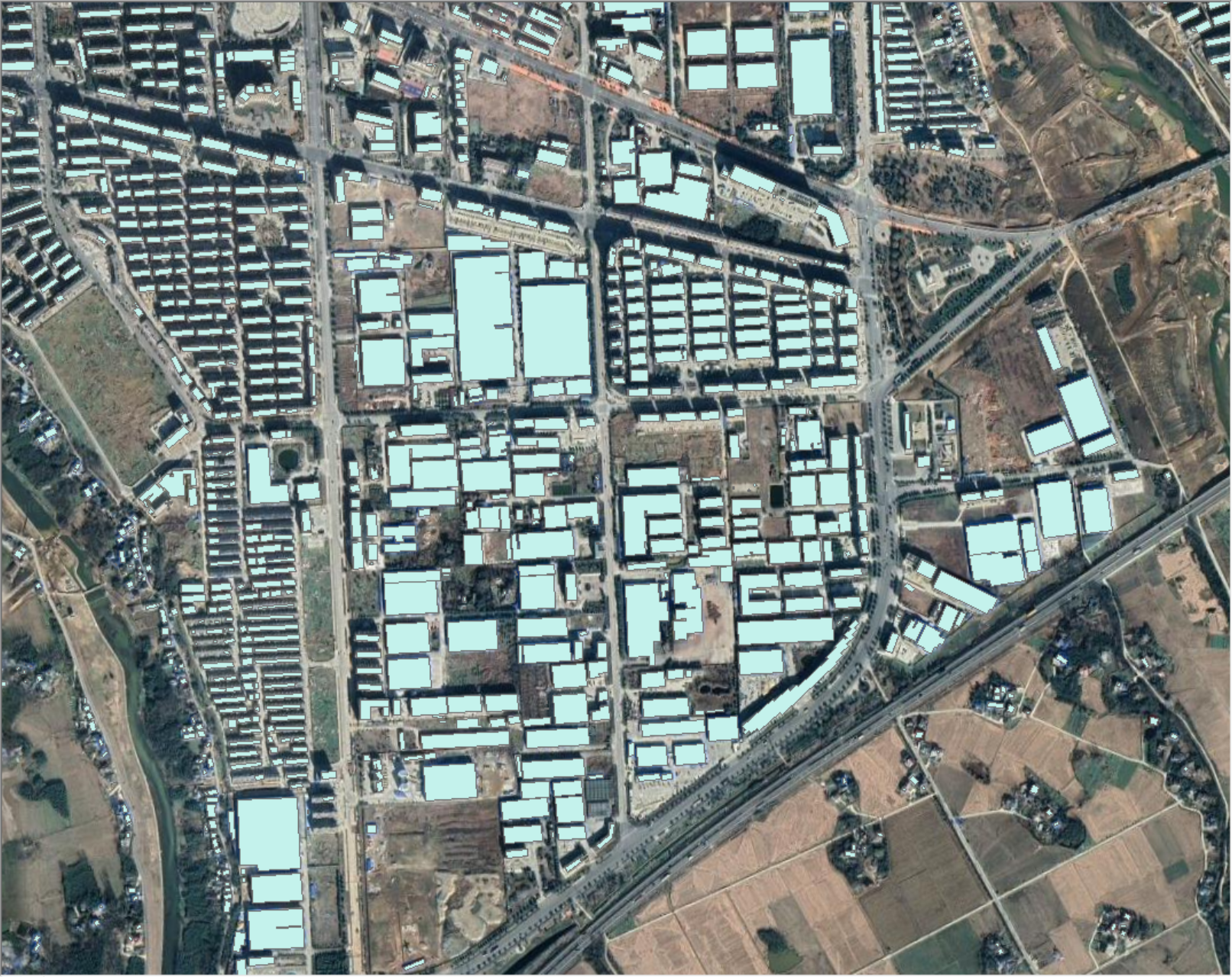 中国建筑物分布矢量数据