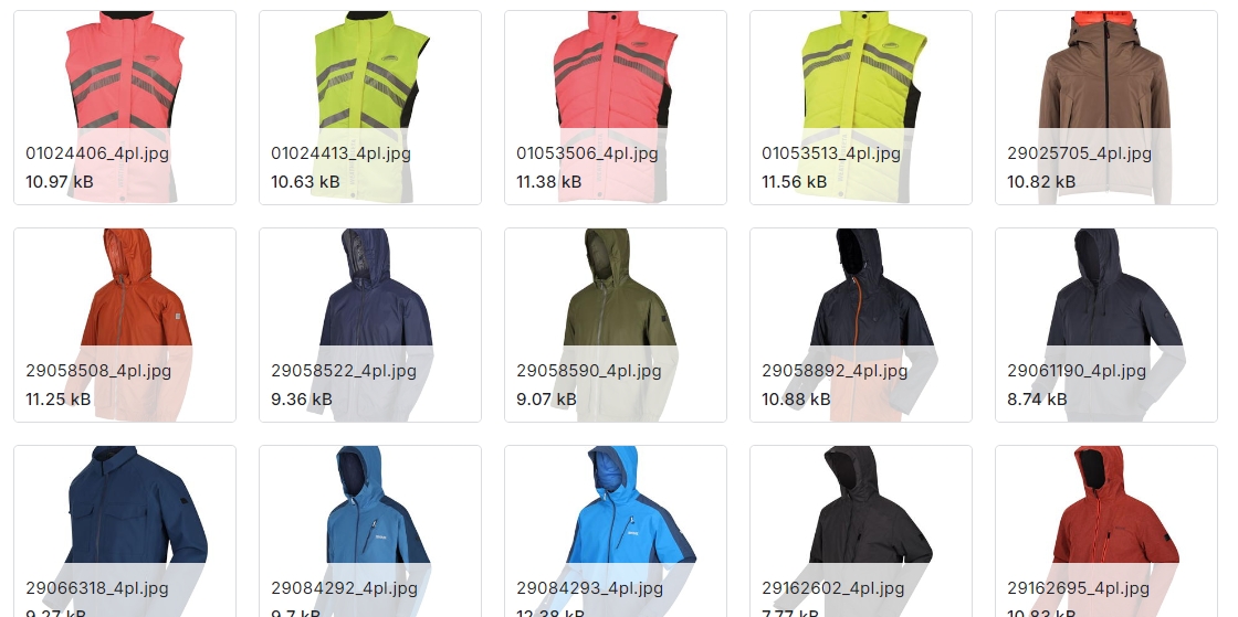 服装类别图像数据集