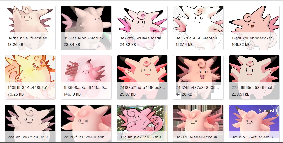 7000张手工修剪和标记的宝可梦图像数据集