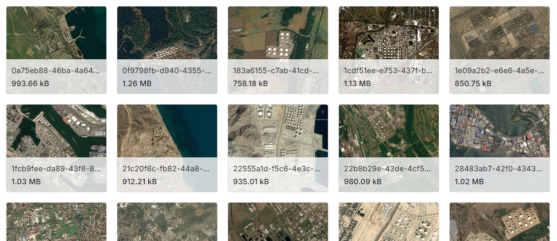空中客车SPOT卫星图像中的油罐检测样本数据集